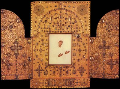 The Golden Triptych of Virgin Mary from the Khakhuli Monastery in Georgia by Unbekannt Unbekannt
